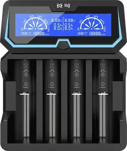 Battery Charger XTAR X4 — 4‑slot charger for Li‑Ion and Ni‑MH cells