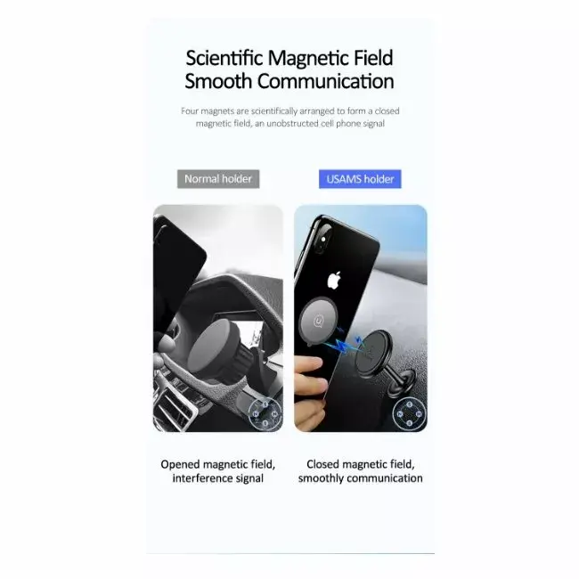 Usams US-ZJ049 Magnetic Car Holder Photo 4