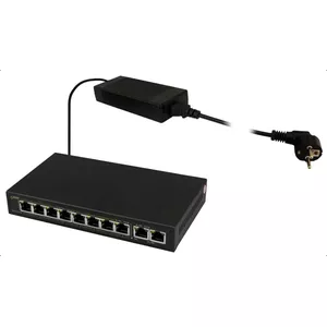 PULSAR SG108 tīkla pārslēgs Gigabit Ethernet (10/100/1000) Power over Ethernet (PoE) Melns