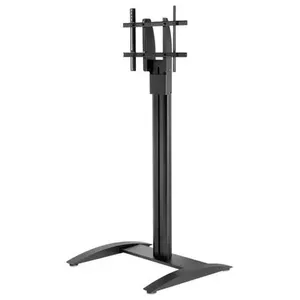 Peerless SS560F Multimedia Stand for Displays up to 75 Inches, Black Aluminum