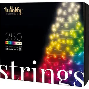 Viedā virtenes gaisma Twinkly TWS250SPP-BEU — 250 RGBW LED, 20 m, Wi‑Fi/Bluetooth, IP44, 24 W