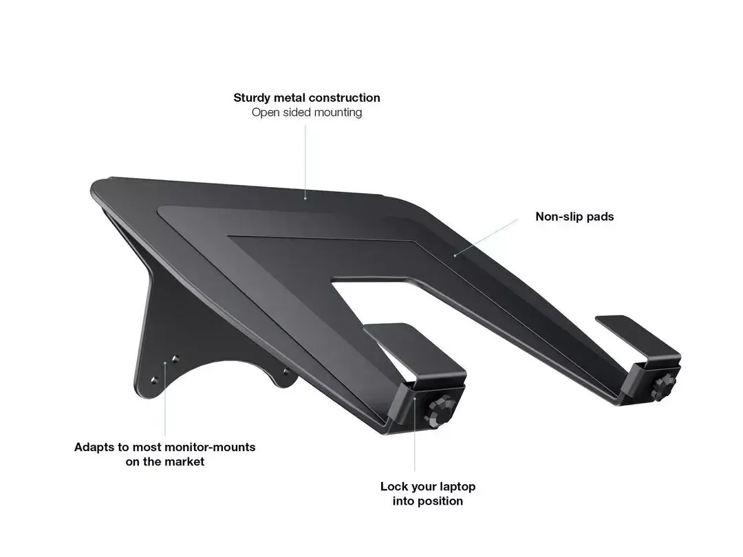 Portatīvā datora statīvs Multibrackets M Laptop Holder Gas Lift Arm Black Photo 12