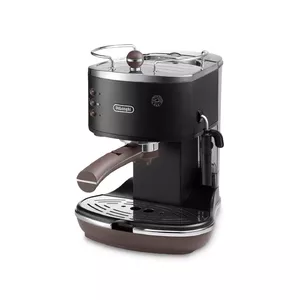 Кофемашина эспрессо De’Longhi Icona Vintage — 1,4 л бак, 15 бар, 1100 Вт, настольная, чёрная