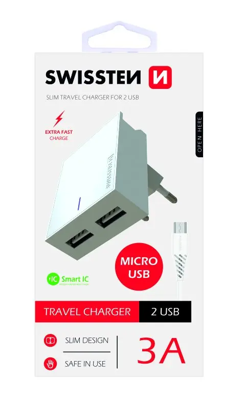 Mobilā ierīce lādētājs Swissten 22041000 Universāls