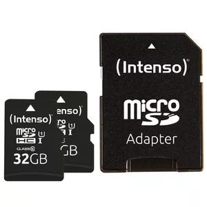 Flash Memory Intenso 32GB UHS-I microSDHC Doppelpack