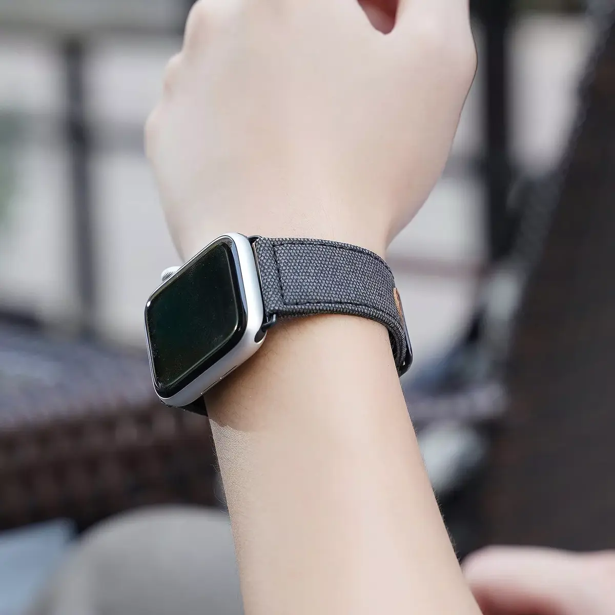 Dux Ducis Canvas Leather Band DUX-CV-3840-BK для Apple Watch Photo 7