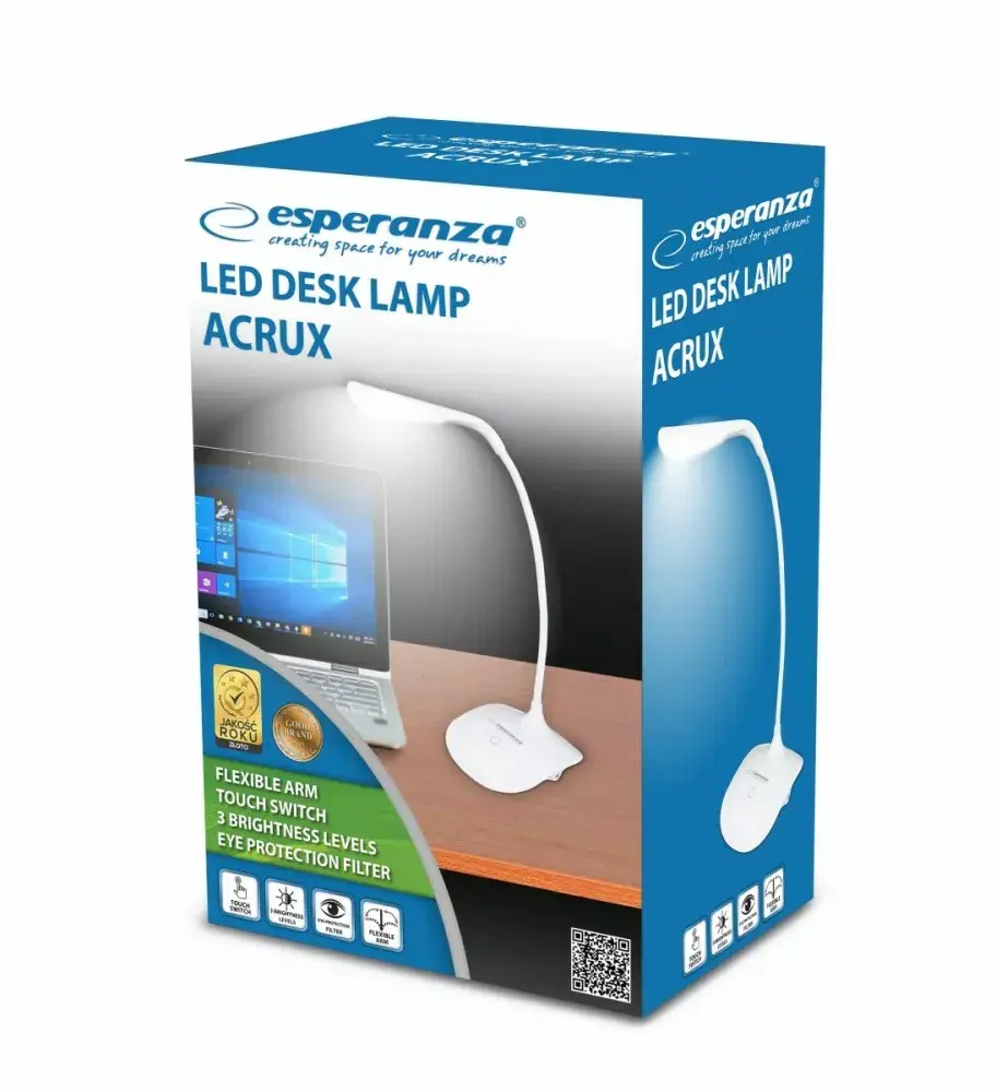 Galda lampa ESPERANZA Acrux White LED Photo 2