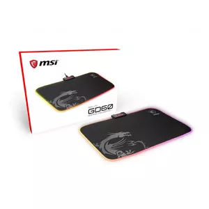 MSI AGILITY GD60 коврик для мыши Игровая поверхность Черный, Серый