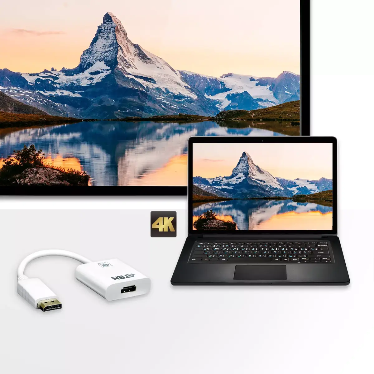 Aktīvais DisplayPort uz HDMI pārveidotājs ATEN VC986-AT Photo 3