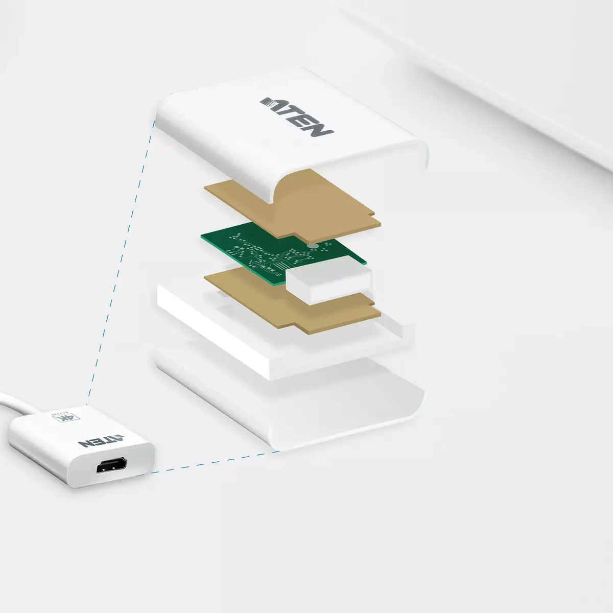 Aktīvais DisplayPort uz HDMI pārveidotājs ATEN VC986-AT Photo 4
