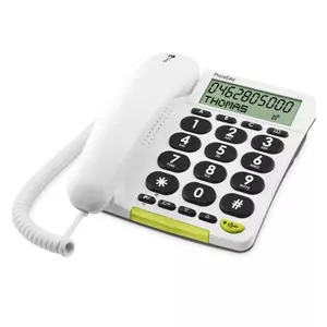 Doro PhoneEasy 312cs Analogais tālrunis Zvanītāja ID Balts