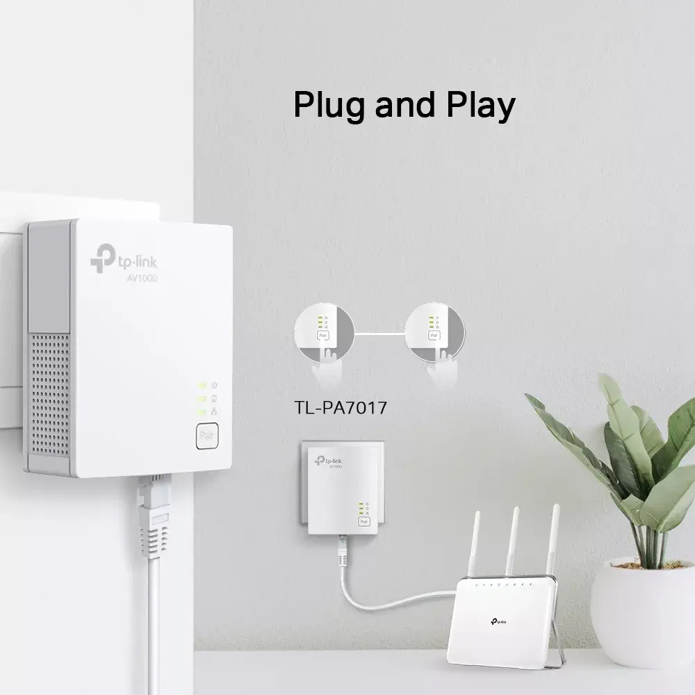Адаптер Powerline TP-Link AV1000 Photo 4
