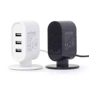 Зарядное устройство Gembird EG-U3C3A-01-MX Мобильное устройство Смартфон Планшет Черное Белое