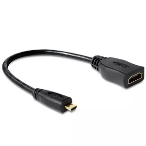 HDMI Cable DeLOCK 65391 0.23m Type A to Type D Black