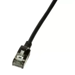 Networking cable LogiLink Slim U/FTP 3 m Cat6a RJ-45 Black