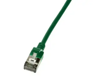 LogiLink Slim Cat6a U/FTP Network Cable, 0.3 m, RJ-45, Green