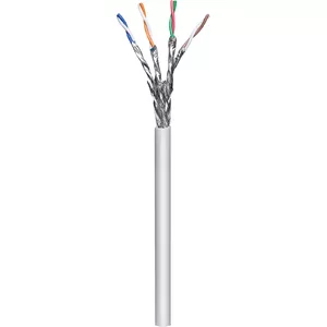 Network cable GOOBAY 96093 Cat6 S/FTP (S-STP) grey 50 m