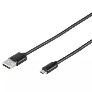 USB Cable Vivanco 35815 USB 2.0 1m USB A Micro-USB B Black