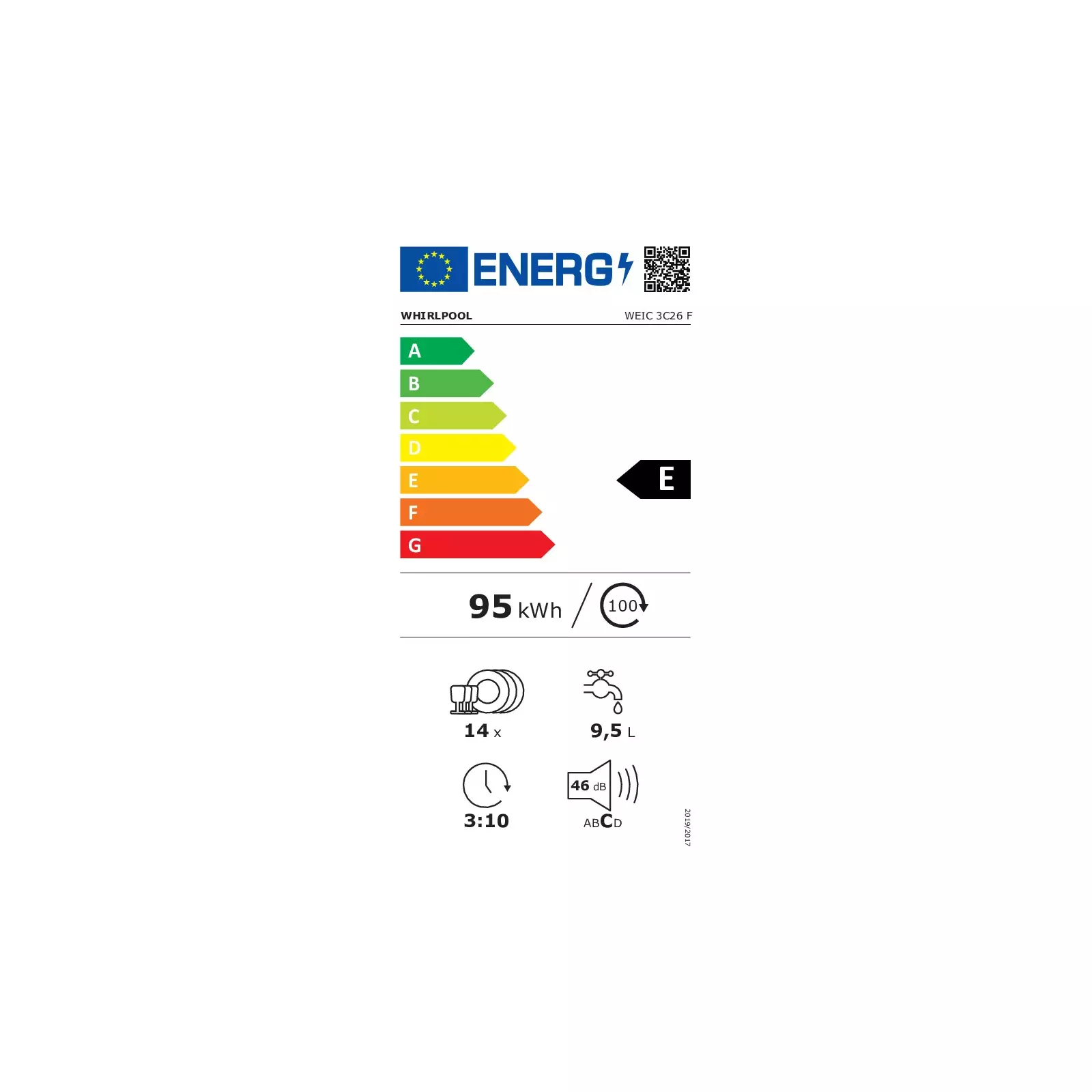 WHIRLPOOL WEIC3C26F Photo 2