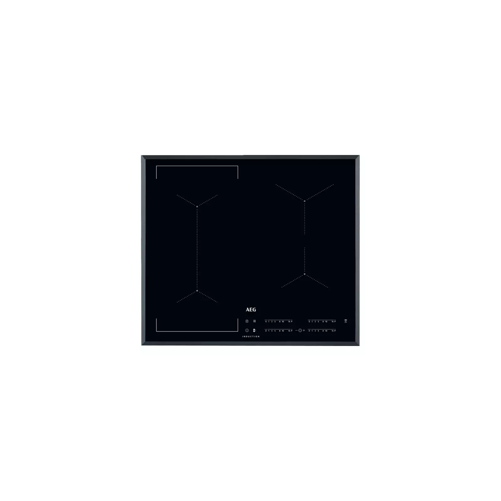 AEG IKE64441FB Black Builtin Zone IKE64441FB Builtin hobs AiO.lv