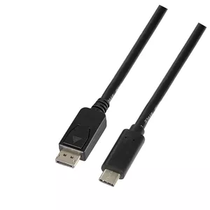 Адаптер видеокабеля LogiLink UA0335 1.8м USB Type-C DisplayPort Черный