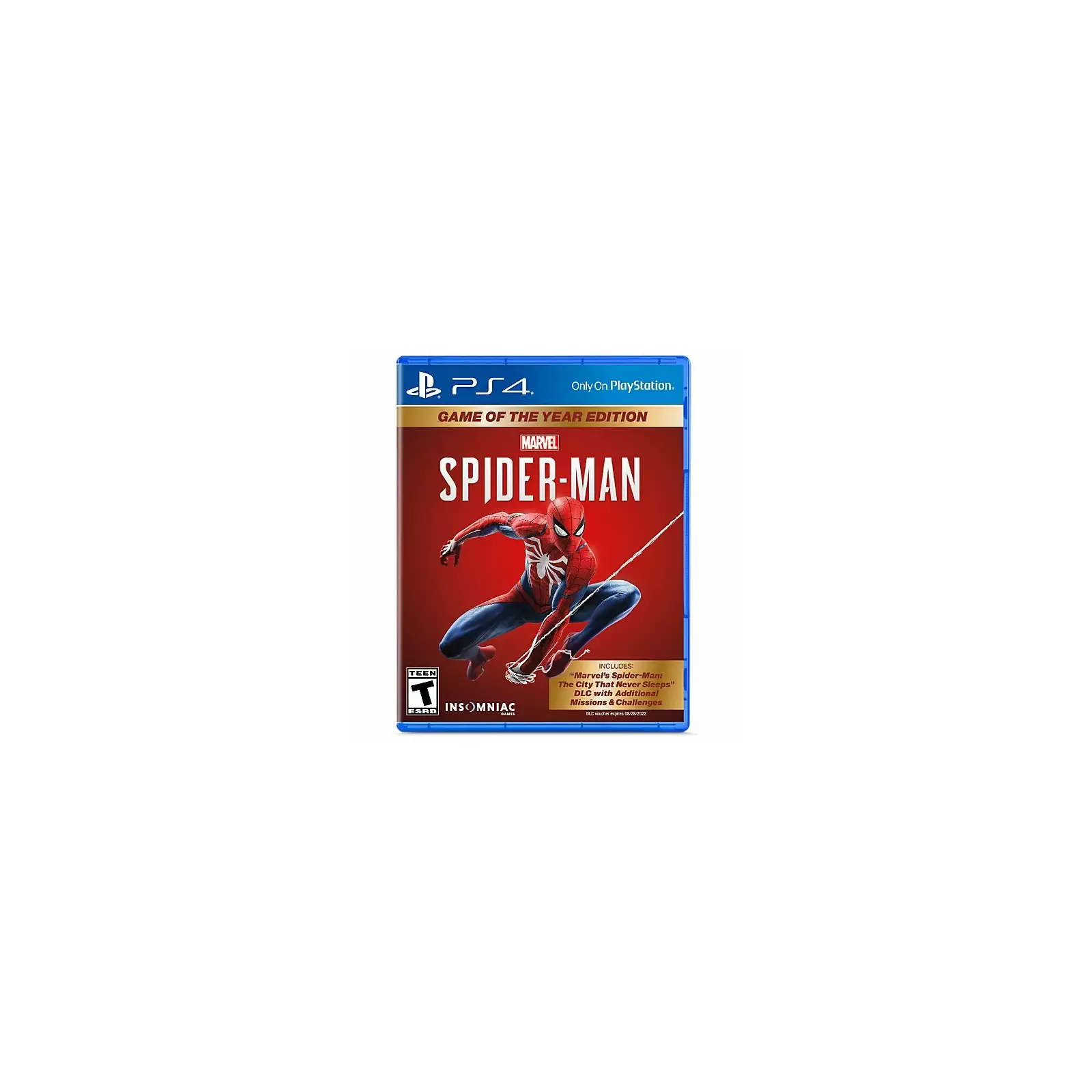 Marvel Spider Man Game of the Year Edition PS4 USED NO DLC 711719958703