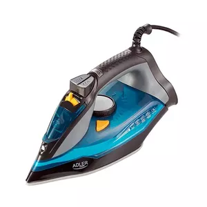 Adler AD 5032 iron Dry iron Ceramic soleplate 2400 W Black, Blue, Grey