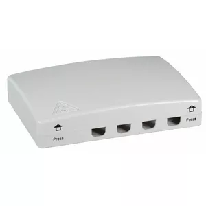 Настенная внутренняя оптическая коробка EFB Elektronik FTTH для 4× SC simplex / LC duplex, IP20