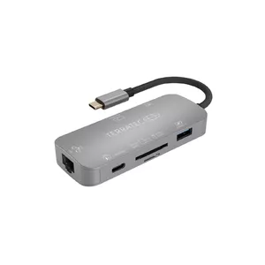 USB Hub Terratec Connect C8 USB 2.0 Type-C Grey