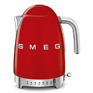 Smeg 50's Style KLF04RDEU Красный Электрический чайник 1.7 л 2400 Вт Нержавеющая сталь Регулируемый термостат Поддержание тепла