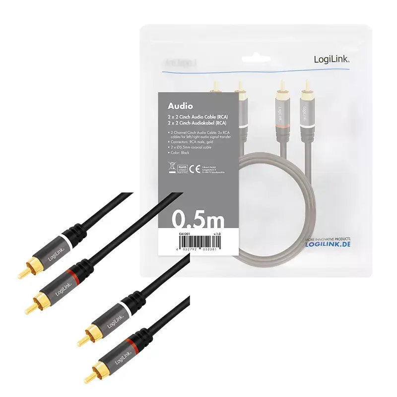 Audio kabelis LogiLink CA1201 Photo 5