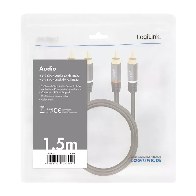 Audio kabelis LogiLink CA1203 Photo 4