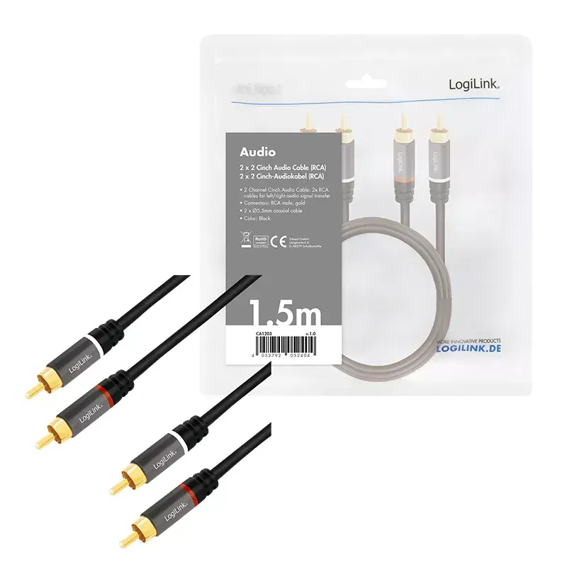 Audio kabelis LogiLink CA1203 Photo 5