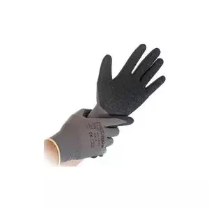 Work Glove HYGOSTAR SKILL Nylon Grey XXL fine knitted, size XXL
