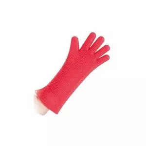 Siltumizturīga cimdi HYGOSTAR HEATBLOCKER sarkani 350 mm, 5-pirkstu