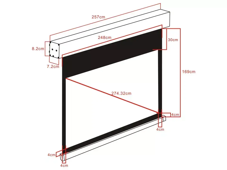 MULTIBRACKETS M Motorized Projection Screen 16:9 108" Photo 5