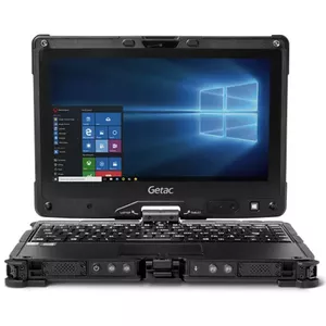 Getac V110 G4 Hibrīds (divi vienā) 29,5 cm (11.6") Skārienjūtīgais ekrāns HD Intel® Core™ i5 i5-7200U 8 GB DDR4-SDRAM 256 GB SSD Wi-Fi 5 (802.11ac) Windows 10 Pro Melns