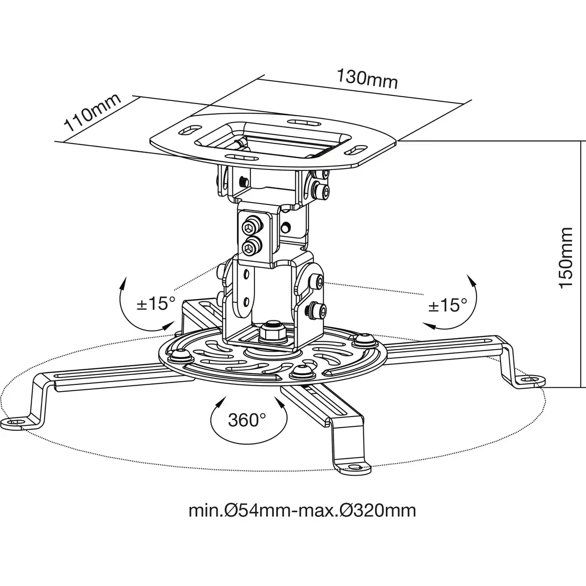 Ceiling mount InLine Basic 23122A Photo 9