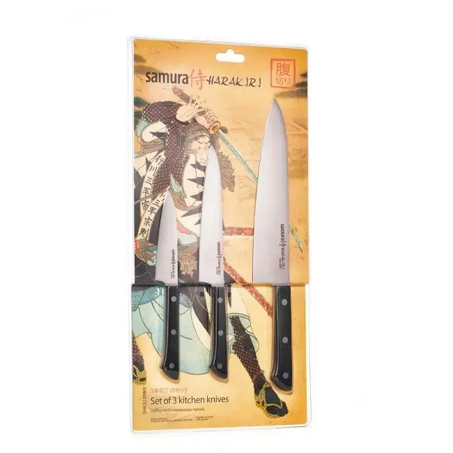 Samura Harakiri 3-Piece Kitchen Knife Set Photo 3