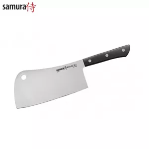 Ķīniešu nazis Samura Harakiri ar 180 mm asmeni, 59 HRC, melna roktura