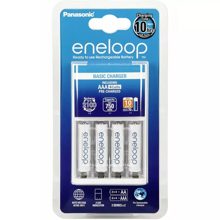 Panasonic eneloop charger BQ-CC51E + K-KJ51MCC04E | Battery chargers |  