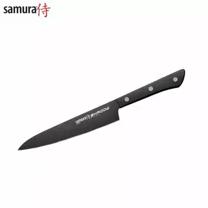 Samura SHADOW Universāls virtuves Anti-slip nazis ar Melnu pārklājumu 6.0"/150mm no AUS 8 Japāņu tērauda 59 HRC