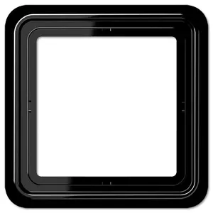 Одинарная рамка JUNG CD 581 SW, черный цвет, IP44
