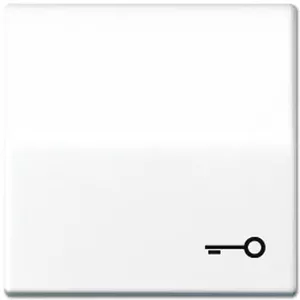 Wall-mounted push-button switch module JUNG AS 591 T WW White for electrical control