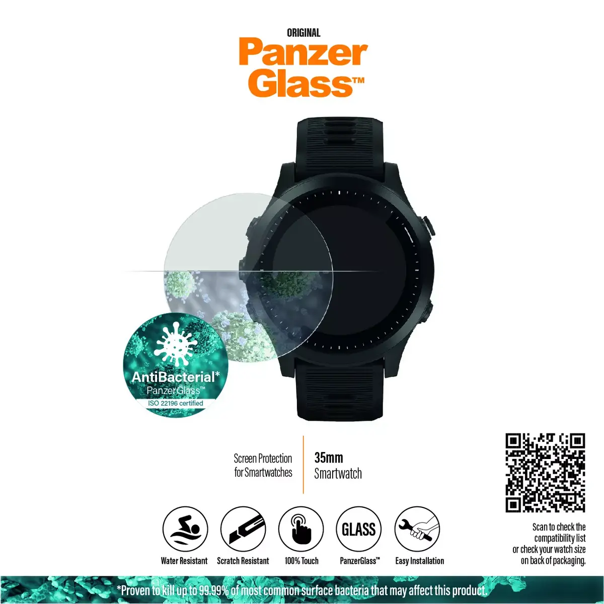 Защитное стекло, PanzerGlass, SmartWatch 35mm Photo 8