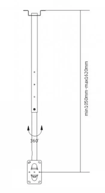Потолочное крепление LH-GROUP PLB-CE3 для экранов 23-70" Photo 2
