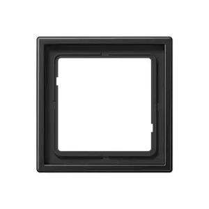JUNG AL 2981 D Single Frame, Aluminium, Black