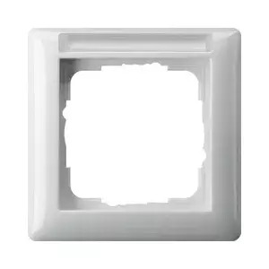 Gira Standard 55 white screwless frame, thermoplastic, 80.7×80.7 mm, 11.4 mm thick