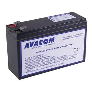 Sealed Lead Acid Replacement Battery AVACOM RBC106 12V 7Ah for UPS and backup systems