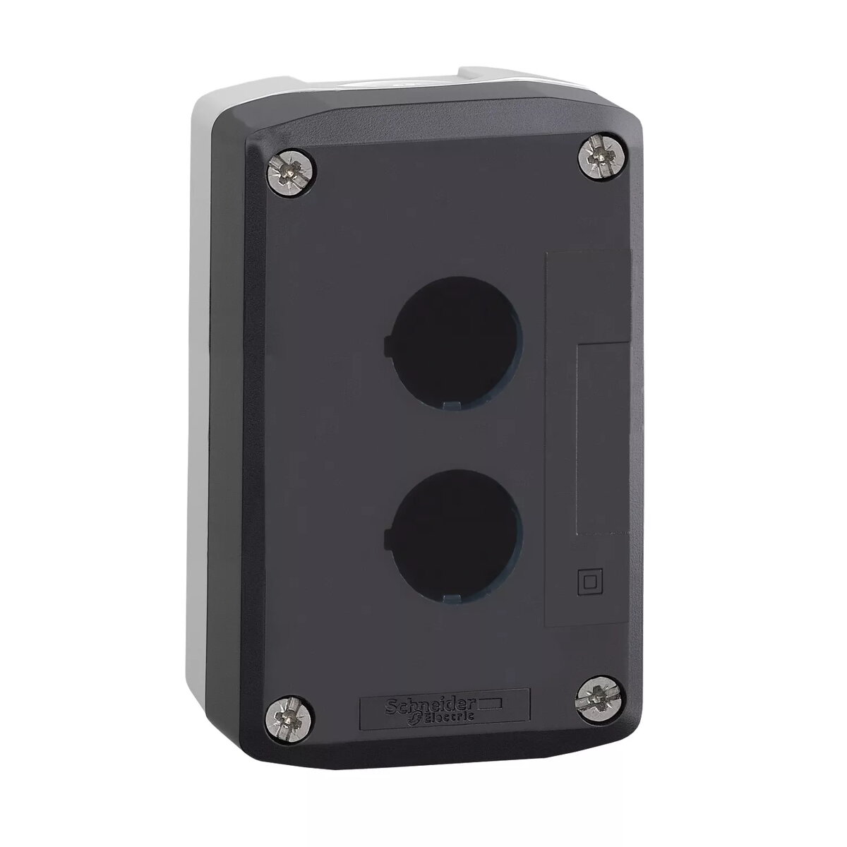 Pogas plāksne Schneider Electric XALD02, pelēks